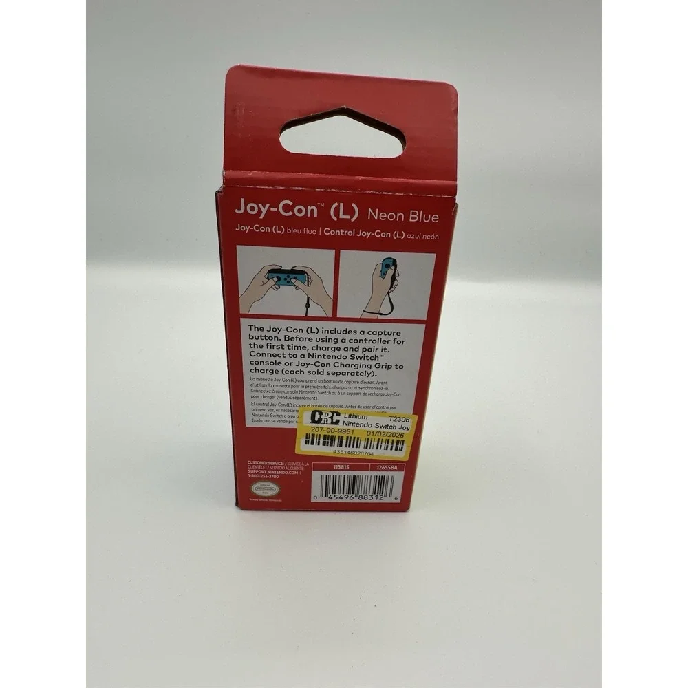 Nintendo Switch Joy-Con (L) - Neon Blue Open Box